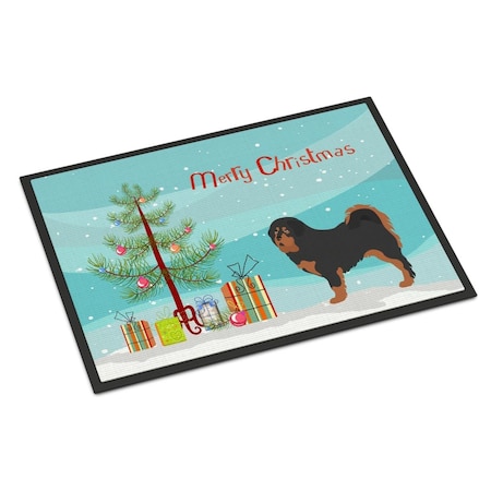 Carolines Treasures Tibetan Mastiff Christmas Indoor or Outdoor Mat - 18 x 27 in. BB8488MAT